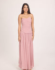 Ms. V Draped Chiffon Corset Top