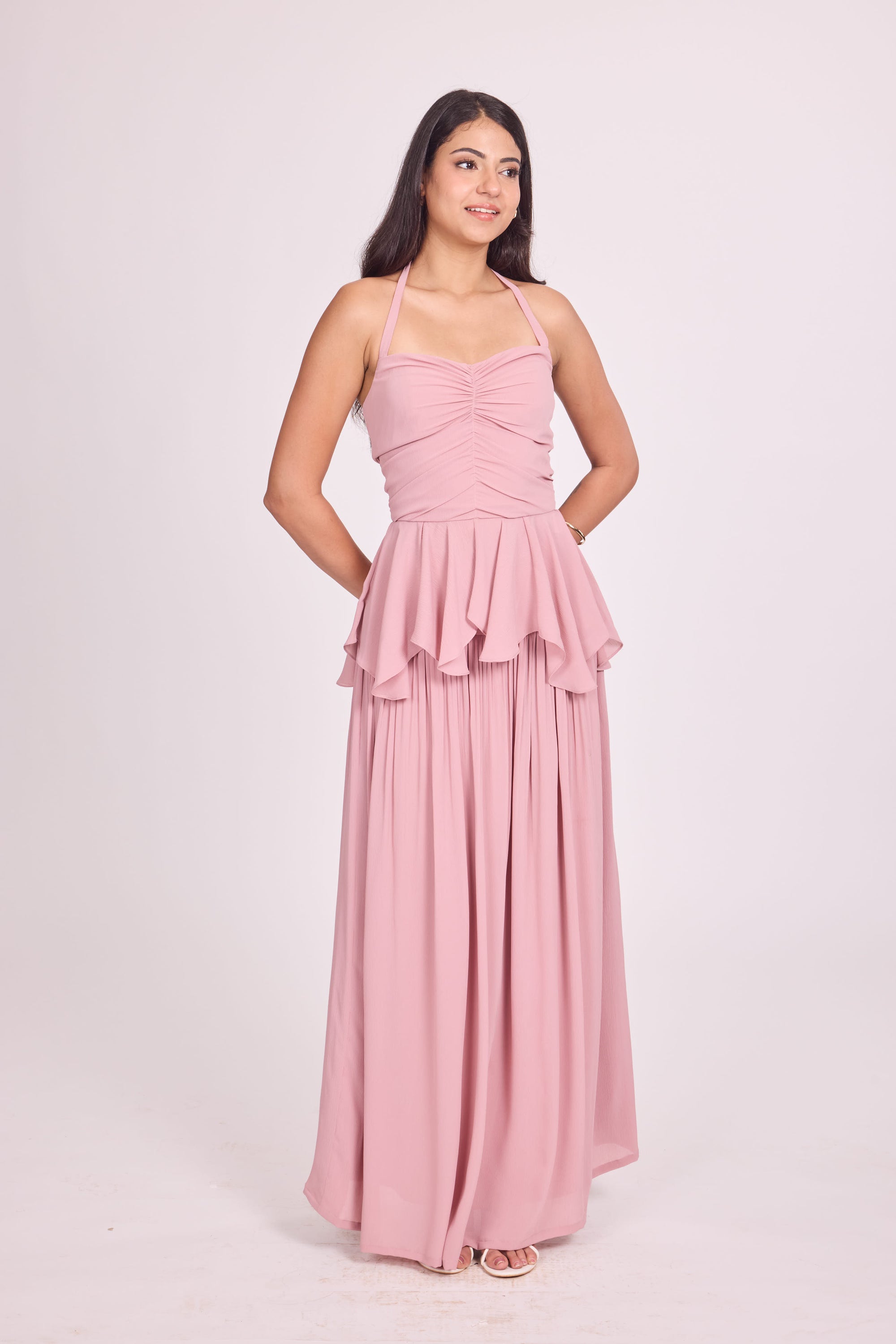 Ms.V Ruched Chiffon Top