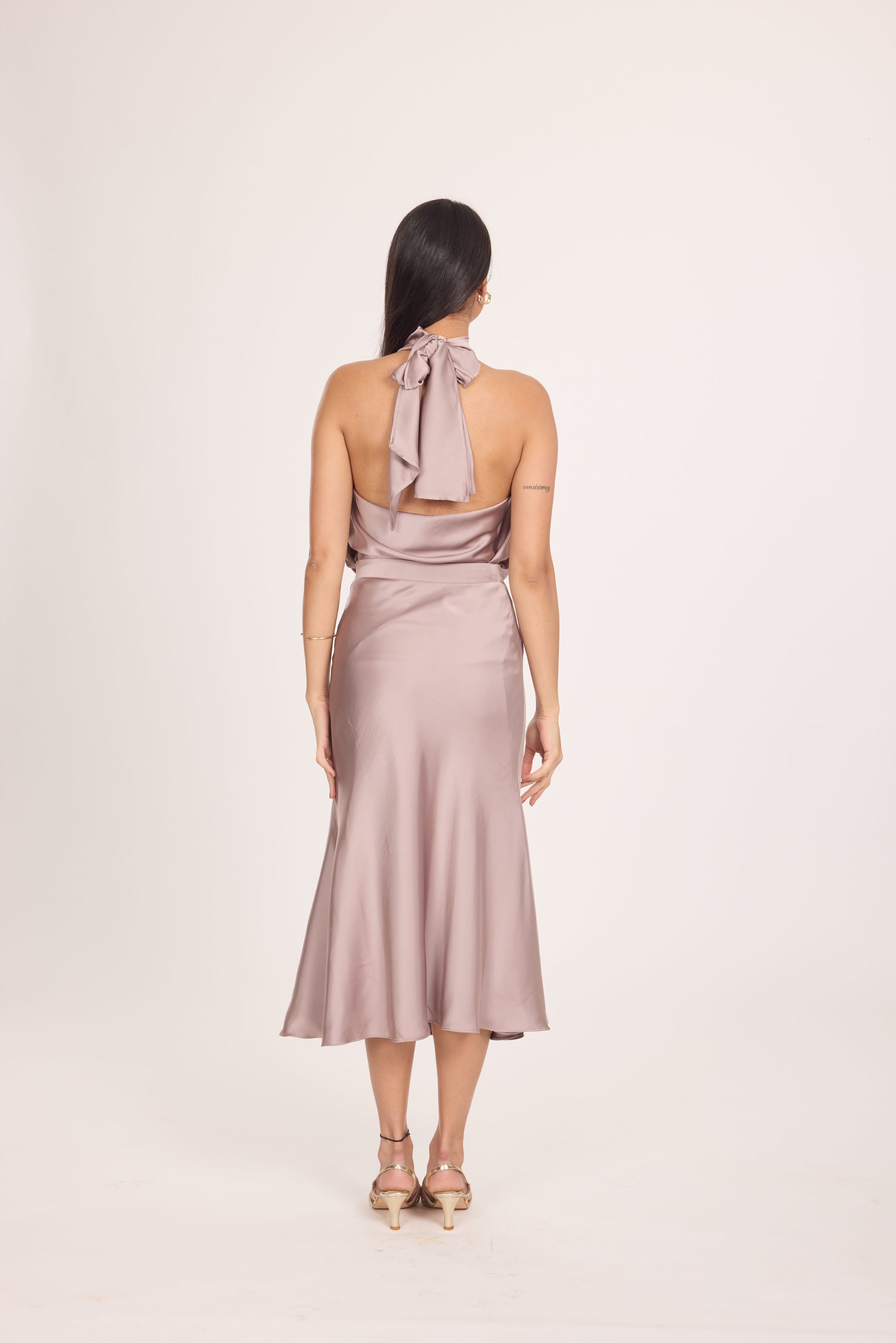 Ms. V Satin Halter Top