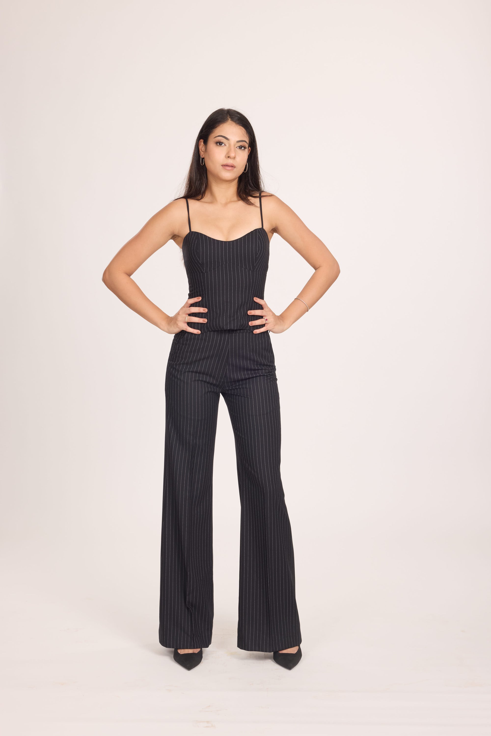 Ms. V Pinstripe Top &amp; Ms. V Pinstripe Pant