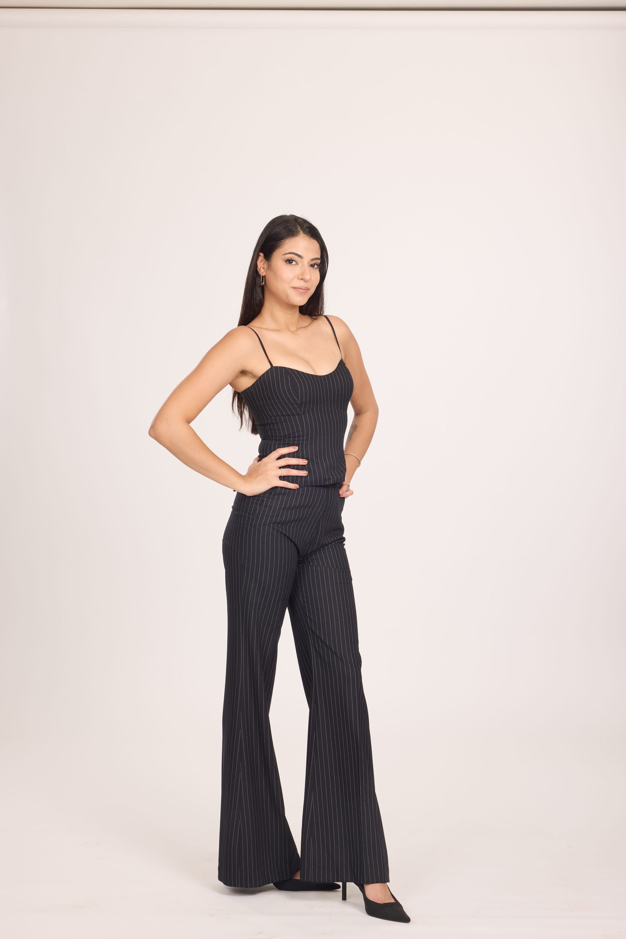 Ms. V Pinstripe Top &amp; Ms. V Pinstripe Pant