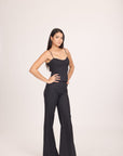 Ms. V Pinstripe Top & Ms. V Pinstripe Pant