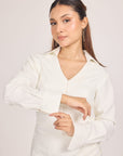 Ms.V Zip-up Draped Mini Dress