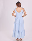 Ms V Tie Up Corset Midi Dress