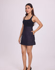 Ms.V Denim Corset Mini Skirt