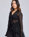 Ms.V Ruffle Cover Up