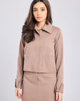 Ms. V Zip Up Jacket & Tailored Mini Skirt