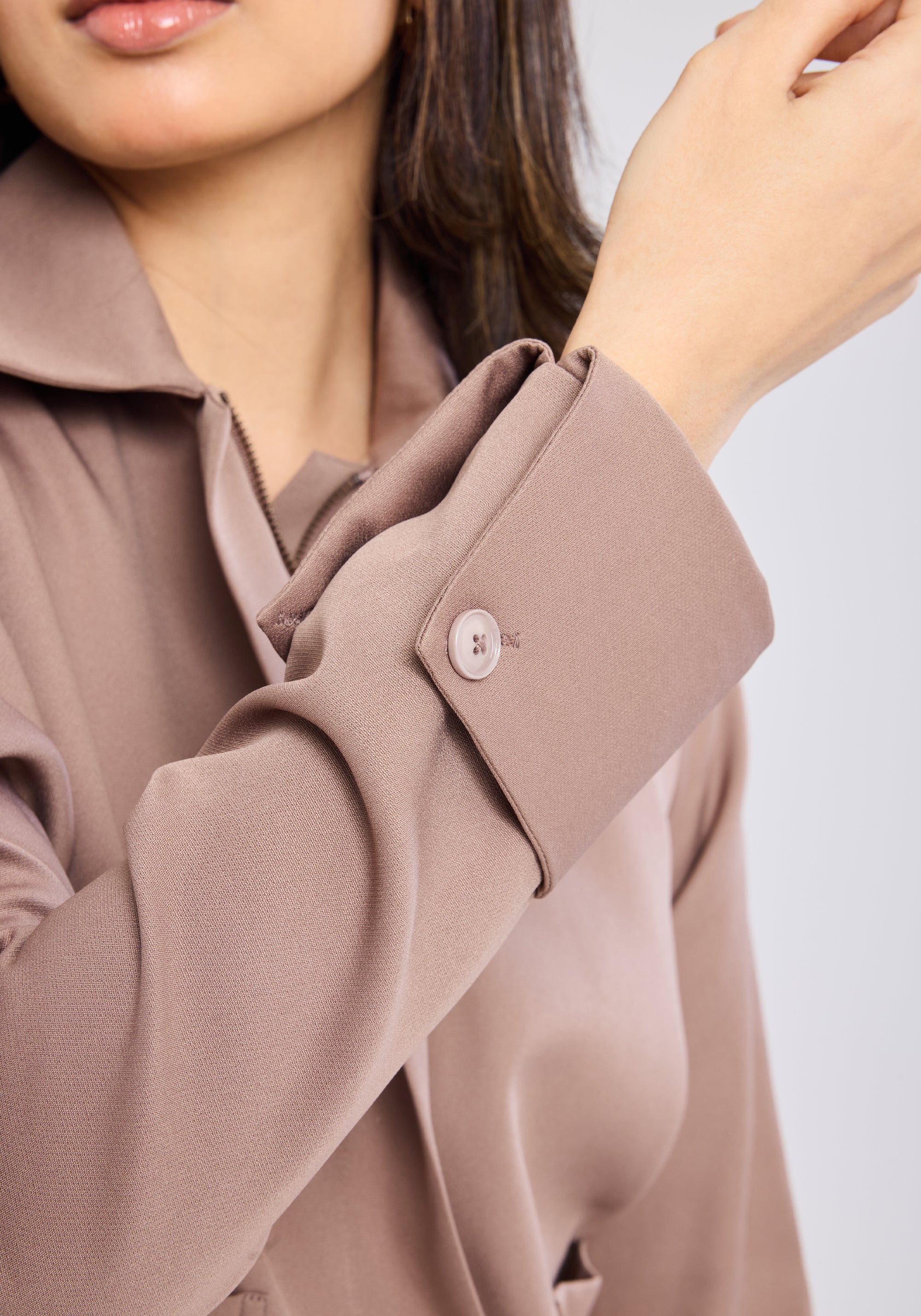 Ms. V Zip Up Jacket &amp; Tailored Mini Skirt